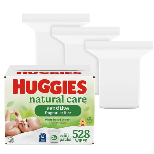 Huggies Natural Care Sensitive Baby Wipes, Unscented, 3 Packs, 528 Wipes