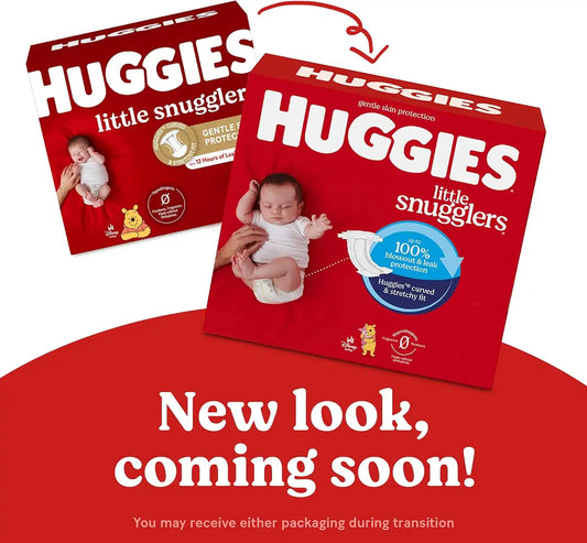 Baby Diapers Size 3 (16-28 lbs), 68ct, Huggies Little Snugglers