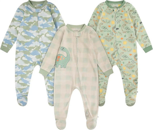 HUGGIES Baby 3-pack Footed Fleece Coverall Pajamas