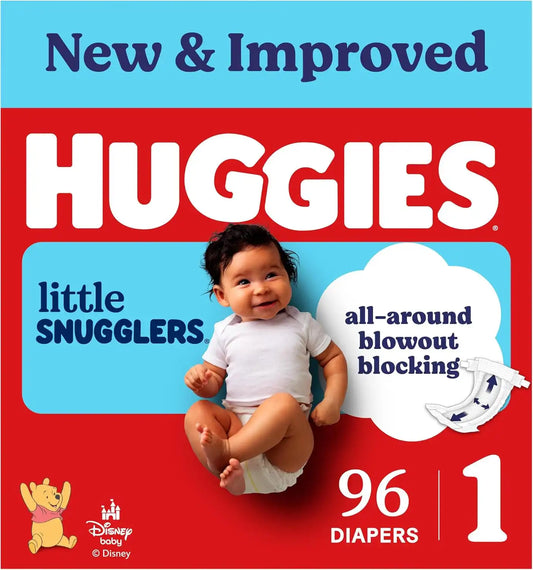 Huggies Little Snugglers Diapers Size 1, 96 Count