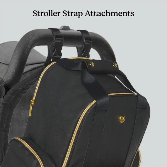 HUGGIES Unisex-adult Signature Hug Pack Diaper Backpack, Black, One Size