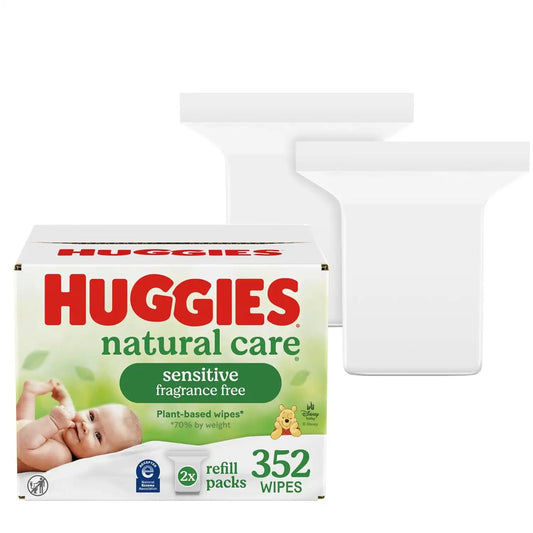 Huggies Natural Care Sensitive Baby Wipes, Unscented, 2 Packs, 352 Wipes