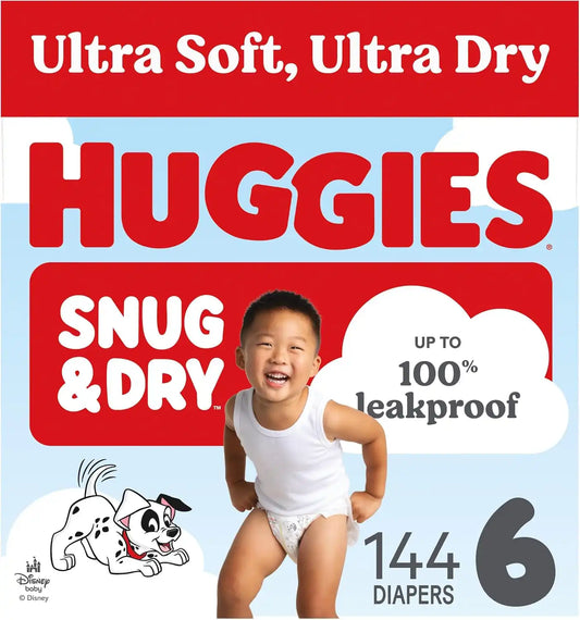 Huggies Snug & Dry Diapers Size 6, 144 Count