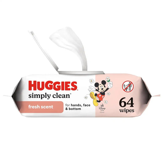 Huggies Simply Clean Baby Wipes, Fresh Scent, 1 Pack, 64 Wipes