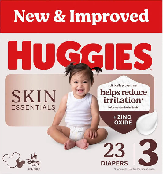 Huggies Skin Essentials Diapers Size 3, 23 Count