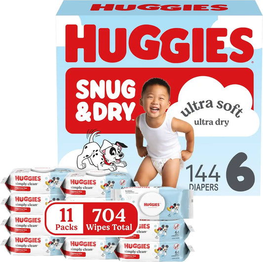 Huggies Snug & Dry & Simply Clean Bundle