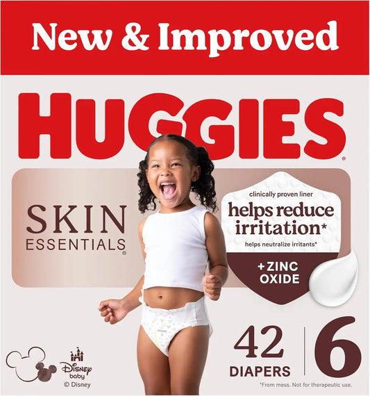 Huggies Skin Essentials Diapers Size 6, 42 Count