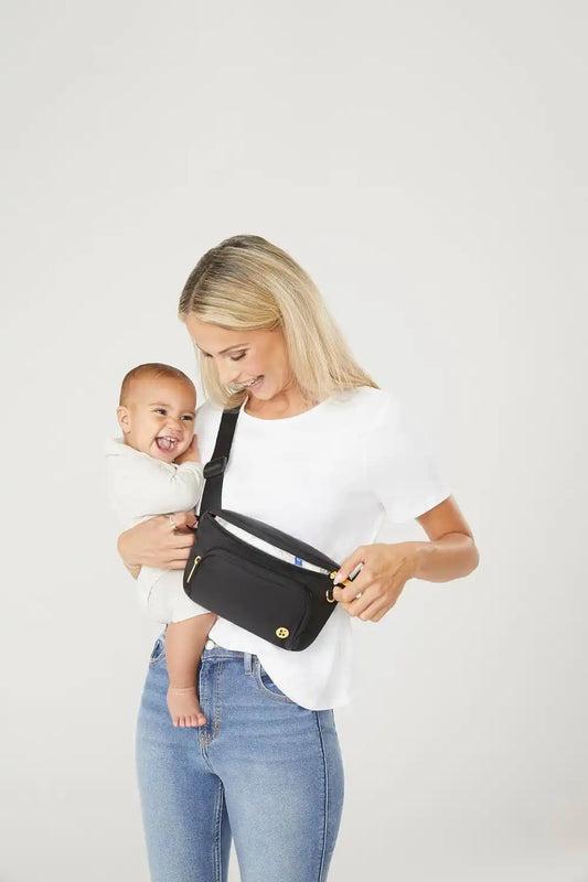 HUGGIES Unisex-Adult Diaper Waistpack Crossbody Bag