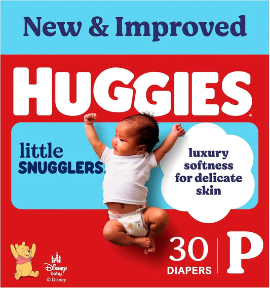 Huggies Little Snugglers Diapers Size Preemie, 30 Count