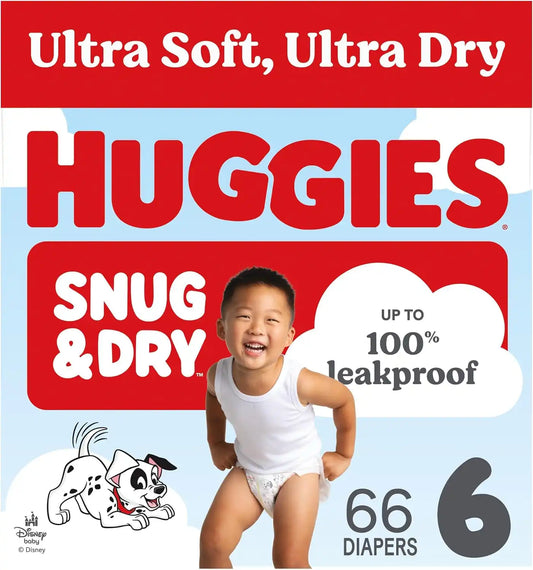 Huggies Snug & Dry Diapers Size 6, 66 Count