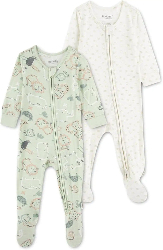 HUGGIES Baby 2-pack Footed Coverall