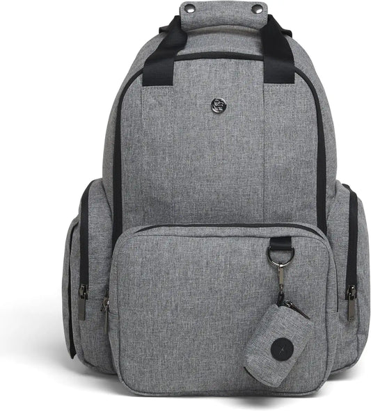 HUGGIES Unisex-adult Signature Hug Pack Diaper Backpack, Dark Grey Heather, One Size