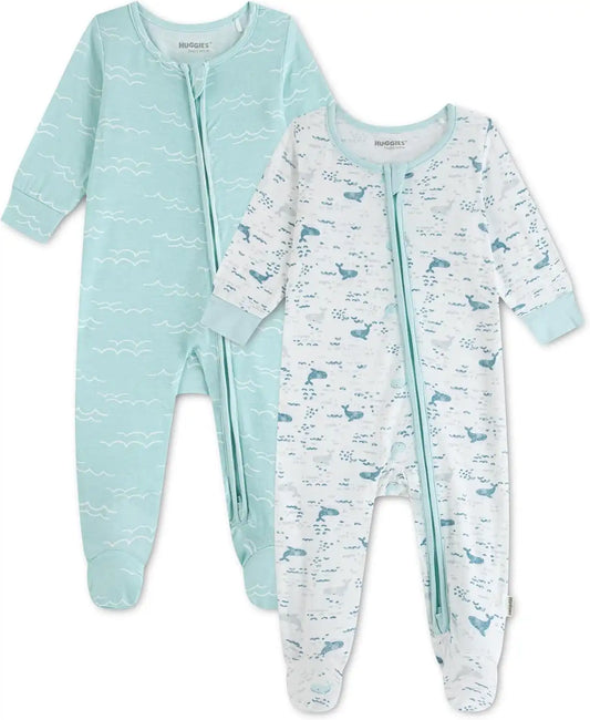 HUGGIES Baby 2-pack Footed Coverall