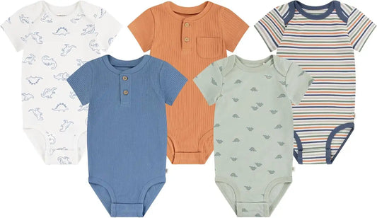 HUGGIES Baby 5-pack Elevated Bodysuit