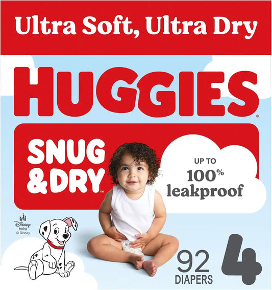 Huggies Snug & Dry Diapers Size 4, 92 Count