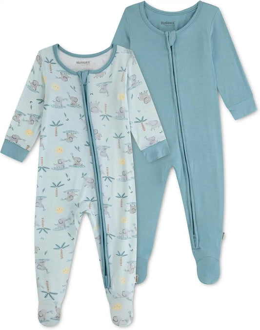 HUGGIES Baby 2-pack Footed Coverall