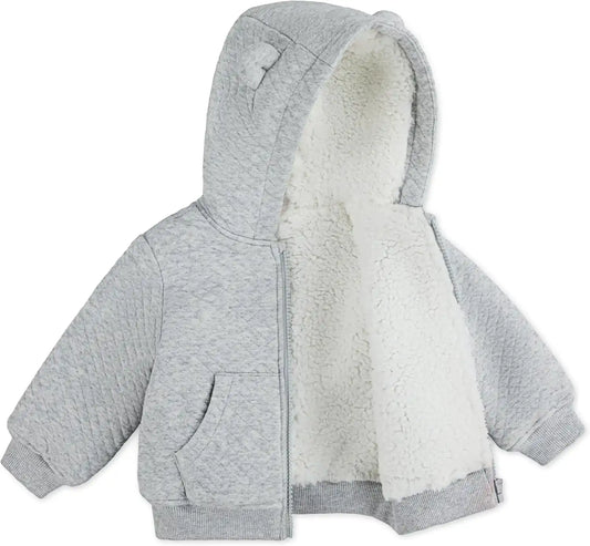 HUGGIES Baby Fleece Lined Zip Up Hooded Jacket