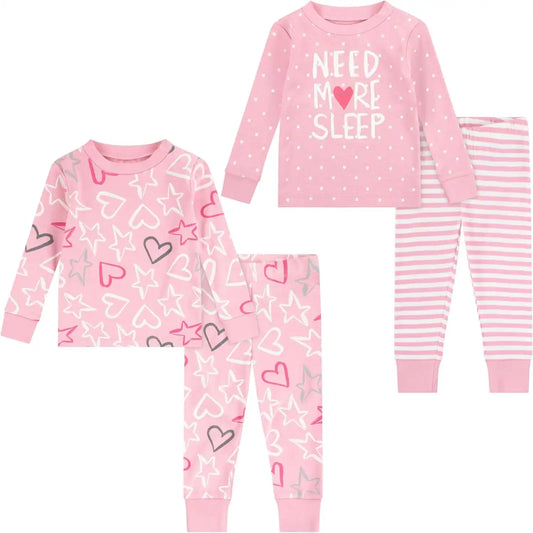 HUGGIES Baby Long Sleeve Pajama 4-piece Set