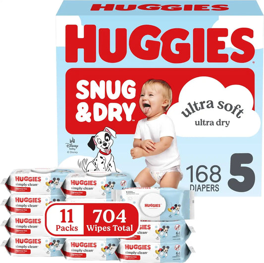 Huggies Snug & Dry & Simply Clean Bundle