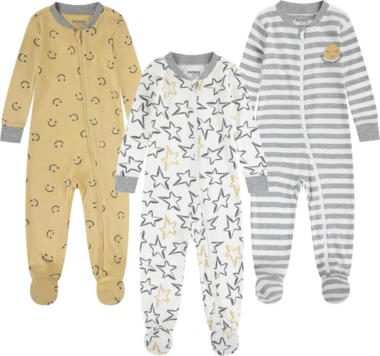 HUGGIES Baby 3-pack Footed Coverall Pajamas