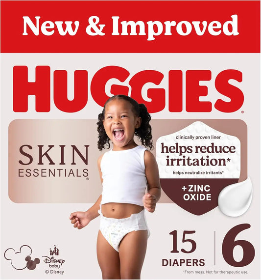Huggies Skin Essentials Diapers Size 6, 15 Count