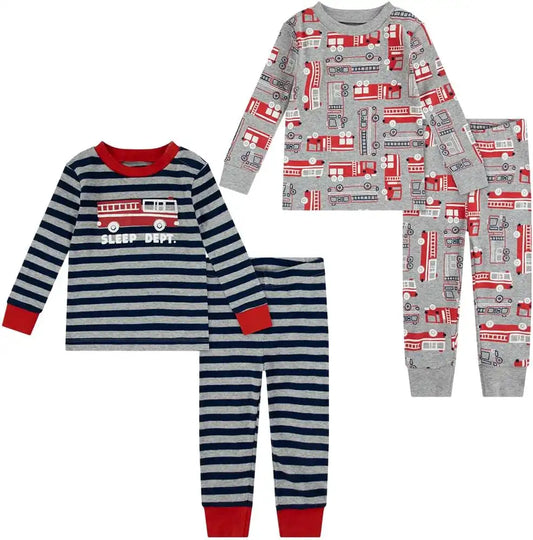 HUGGIES Baby Long Sleeve Pajama 4-piece Set