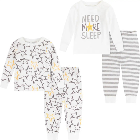 HUGGIES Baby Long Sleeve Pajama 4-piece Set
