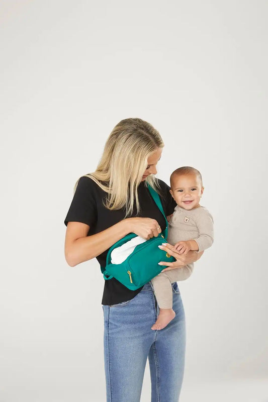 HUGGIES Unisex-Adult Diaper Waistpack Crossbody Bag