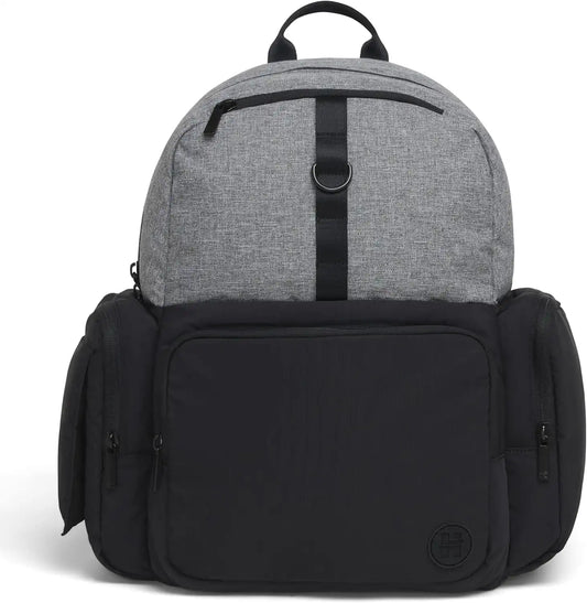 HUGGIES Unisex-adult Day Pack Diaper Backpack, Dark Grey Heather/Black, One Size