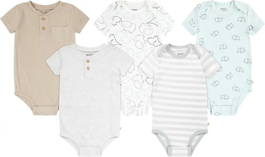 HUGGIES Baby 5-pack Elevated Bodysuit
