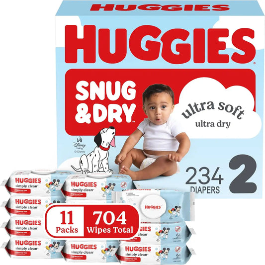 Huggies Snug & Dry & Simply Clean Bundle