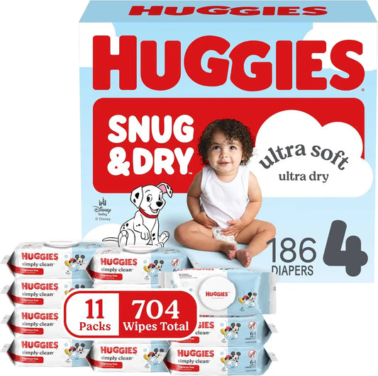 Huggies Snug & Dry & Simply Clean Bundle