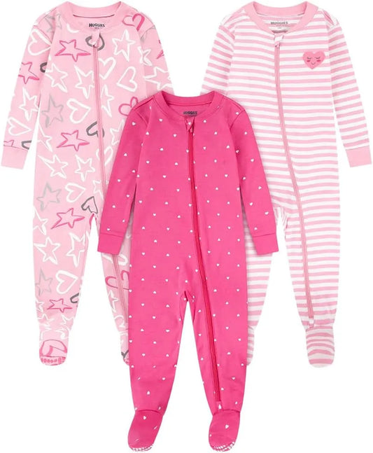 HUGGIES Baby 3-pack Footed Coverall Pajamas