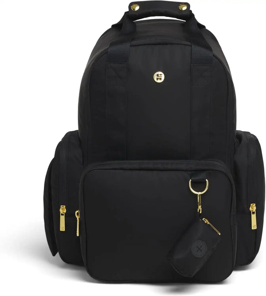HUGGIES Unisex-adult Signature Hug Pack Diaper Backpack, Black, One Size