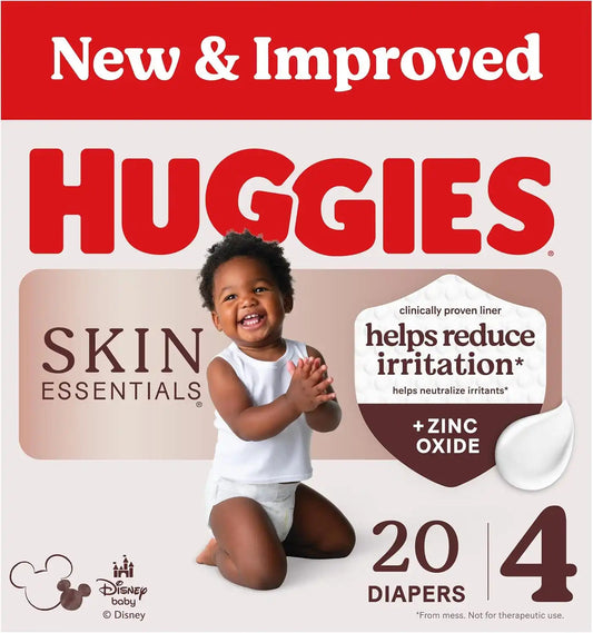Huggies Skin Essentials Diapers Size 4, 20 Count