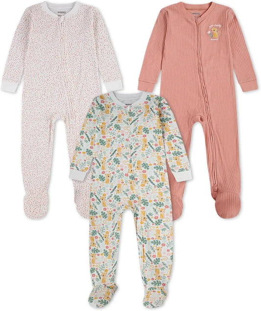 HUGGIES Baby 3-pack Footed Coverall Pajamas