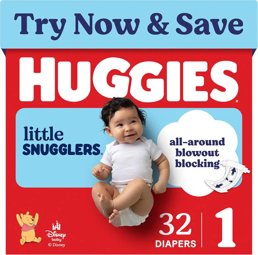Huggies Little Snugglers Diapers Size 1, 32 Count