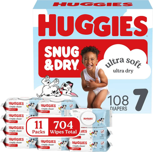 Huggies Snug & Dry & Simply Clean Bundle