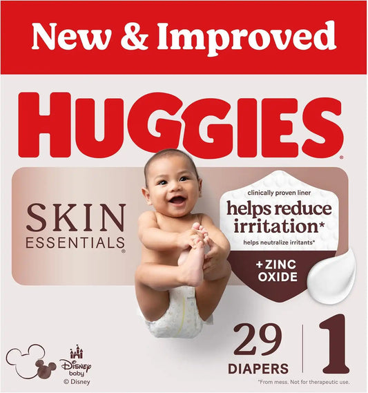 Huggies Skin Essentials Diapers Size 1, 29 Count